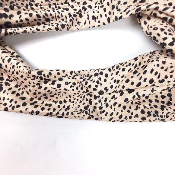 NEW OneOne Swimwear Jenna Top Jesse Bottom Cheetah Print Matching Bikini Set Tan - Picture 7 of 10